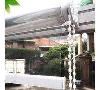 Clear Pvc Outdoor Roller Shades Blind,Transparent Waterproof Roll Up Blinds,Gazebo Balcony Porch Exterior Partition Curtains,Heavy Duty Plastic Roller Shutter,Custom Size,W×H-90×100cm/35.4×39.4in