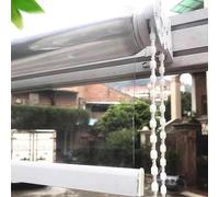 Clear Pvc Outdoor Roller Shades Blind,Transparent Waterproof Roll Up Blinds,Gazebo Balcony Porch Exterior Partition Curtains,Heavy Duty Plastic Roller Shutter,Custom Size,W×H-145×200cm/57.1×78.7in