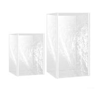 Clear PVC Sheet Pan Rack Cover with Reinforced Seams and Zipper Access, Heavy Duty Dust Protection for 10 or 20 Tier Commercial Bakery Bun Pan Stands(28 * 23 * 61in)