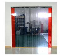 Clear PVC Strip Door Curtain - 1.6/2.1mm Thick, Ideal for Commercial & Industrial Use, Walk-in Cooler, Freezer, Garage, Pet Home, Warehouse, Easy Install