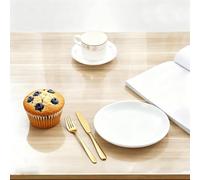 Clear PVC Table Cloth 180x220 cm - Oil-Proof Reusable Table Protector for Home Kitchen Office Writing Desk - Transparent Cover for Easy Cleaning & Durability