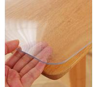 Clear PVC Table Protector 4mm Thick Waterproof Soft Plastic Cover for Nightstands & Side Tables Custom Sizes 40100cm 80x180cm Ideal for Home Use
