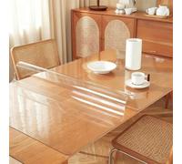 Clear PVC Table Protector Pad5mm Thick Waterproof Plastic Cover for Kitchen Dining Room DresserDurable Desk Mat 33.5 x 53.2 Inches