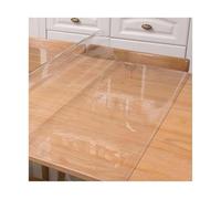 Clear PVC Table Protector PVC Tablecloth Transparent Table Cloth 2mm Waterproof Kitchen Mat Plastic Soft Glass Protector Cover for Home and Office(100x120CM)