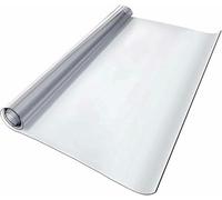 Clear PVC Table Protector, Waterproof 0.5mm Thick, Wipeable Rectangle Desk and Dining Table Cover, Large Size