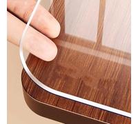 Clear PVC Tablecloth 100x160cm 2mm Thick Waterproof OilResistant Plastic Table Cover Rectangular Transparent Dining Protection Durable Table Protector