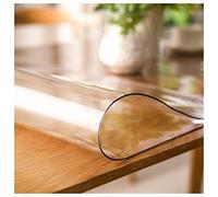 Clear PVC Tablecloth Transparent Table Protector Waterproof Desk Table Pads Soft Glass Dining Desk Mats Table Cloth for Dining Room Table Desk Rectangle