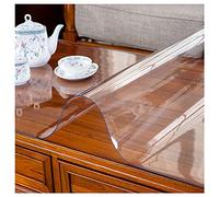 Clear PVC Tablecloth Transparent Table Protector Waterproof Desk Table Pads Soft Glass Dining Desk Mats Table Cloth for Dining Room Table Desk Rectangle
