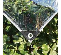 Clear PVC Tarp - Heavy Duty Waterproof with Grommets for Camping, Greenhouse, Car, Patio, and Pavilion