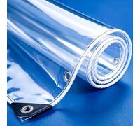 Clear PVC Tarpaulin for Outdoor 0.3 mm, 420g/m² Frost-Resistant 4x5m