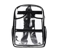 Clear PVC Tennis Carrier Bag for Gym Use, Unisex Design, Black