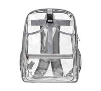 Clear PVC Tennis Carrier Bag for Gym Use, Unisex Design, Gray