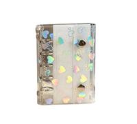 Clear PVC Waterproof Foldable Binder Notebook, Standard 5 Hole, A | Compacts Size Design for Document Handling in School Offices, Outdoor and Indoor Use