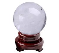 Clear Quartz Crystal Ball with Stand, Natural Crystal Ball Sphere Sculpture Figurine, Gemstone Healing Crystal Ball, Meditation Balls, Witchcraft and Decorative Balls,9.8in(25cm)(5.9in(15cm))