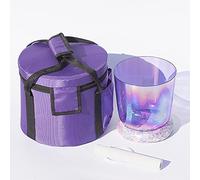 Clear Quartz Crystal Singing Bowl, For Sound Healing And Meditation, Prayer, Yoga, Stress Reduction, With Carry Case Bag(432Hz,8 Inch D)