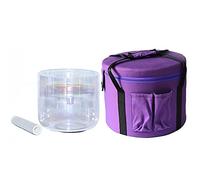 Clear Quartz Crystal Singing Bowl, For Sound Healing, Meditation, Prayer, Buddhist, Yoga, Adjusting Emotional State (Color : 432Hz, Size : 6.5 Inch C)