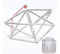 Clear Quartz Crystal Singing Pyramid, Excellent Sound forMeditation, Perfect ChakraMusical Instrument, with Crystal Striker and Carry Case B