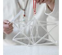 Clear Quartz Crystal Singing Pyramid, Excellent Sound Perfect Chakra Healing Musical Instrument, with Crystal Striker and Carry Case Bag, for Healing Meditation(5 Inch)