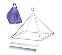 Clear Quartz Crystal Singing Pyramid Healing Musical Instrument For Sound Healing Meditation Accessories Prayer And Stress Reduction,10 Inch+Bag