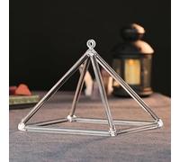 Clear Quartz Crystal Singing Pyramid Meditation Healing Musical Instrument With Striker Crystal Singing Bowl For Prayer Sound Therapy,4 Inch