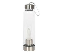 Clear Quartz Crystal Water Bottle - Energizing 532Ml Glass Flask