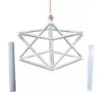 Clear Quartz Merkaba Pyramid With Crystal Singing Bowl Striker - Perfect For Sound Healing, Meditation, And Spiritual Prayer Gifts 6 inch