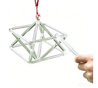 Clear Quartz Merkaba Singing Pyramid with Mallet & Cord - Sacred Geometry Sound Healing Instrument for Meditation, Chakra Alignment & Energy Work(10 inch)