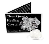 Clear Quartz Polished Tumblestone Healing Crystals Crystal With Guide & Bag