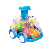 Clear Race Car Toys - Transparent Pullback Vehicles, Pressing Gear Inertia Glide Educational Playset, Compact Prize or Gift Box for Kids Toddlerz Boys Girls, Classroom Reward, Birthday Party Favor