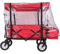 Clear Rain Cover Canopy for Folding Wagon - Protect Kids from Bad Weather, Perfect Trolley Cart Accessories for Outdoor Garden Shopping and Camping