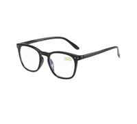 Clear Reading Glasses, Designer Reading Glasses, AR Anti-Reflective Coating, Eyeglasses, Blue Light Blocking, Anti Glare, Quality Readers (Color : Bright Black, Size : 1.0)