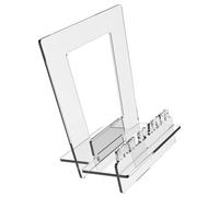 Clear Record Stand - Acrylic Vinyl Holder, Premium LP Clear Display Cabinet Shelf with Sturdy Base | Stylish Album Storage for Living Room Bedroom Studio Exhibition Hall