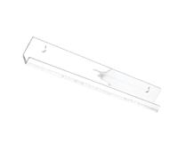 Clear Record Wall Shelves for Visible Album Cover Display | Clear Acrylic Construction, Raised Front Retaining Lip, Flat Display Platform