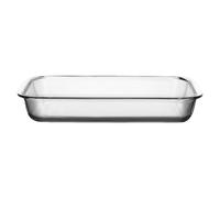Clear Rectangular Glass Pan Microwave Oven Safe Easy Multipurpose Bakeware Glass Baking Tray