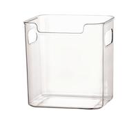 Clear Refrigerator Bins, Handle Storage Containers, Fridge Organiser Boxes, Kitchen Pantry Freezer Storage Baskets, for Snack Fruit Vegetable Seasoning Cabinet Home Kitchen Use 4.06 x 7.01 x 4.92