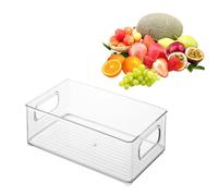 Clear Refrigerator Storage Organizer - Sliding Fridge Drawers with Handles, Acrylic Cooling Boxes, Modular Kitchen Cabinet Containers |