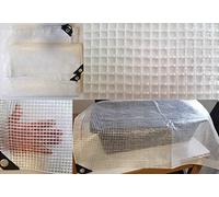 Clear & Reinforced Tarpaulin/Ground Sheet/Fly Sheet,builders tarp,garden dry cover,winter plant cover up (2m x 3m,)