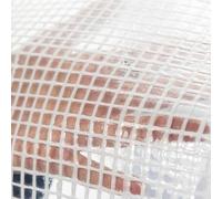 Clear & reinforced waterproof mono tarpaulin/camping ground/Fly sheet tarp,garden cover up (clear, 1m x1m)