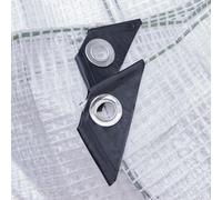 Clear & reinforced waterproof mono tarpaulin/camping ground/Fly sheet tarp,garden cover up (clear, 1m x1m)