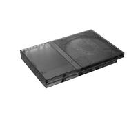 Clear Replacement Housing Shell - For PS2 Slim Console Shell Transparent Case Protective Box Modern Look(7XXXX-Tran Black)