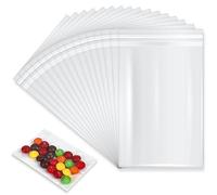 Clear Resealable Cellophane Bag,100 PCS Small Self Seal Adhesive Bags Plastic Little Sealed Cookie Bags Gift Clear Opp Cellophane Bag for Sweet Cake Sweetie Sandwich Jewelry (2.4"x 2.4"(6x6cm))