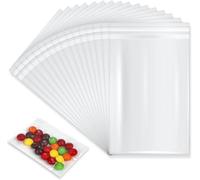 Clear Resealable Cellophane Bag,1000 PCS Small Self Seal Adhesive Bags Plastic Little Sealed Cookie Bags Gift Clear Opp Cellophane Bag for Sweet Cake Sweetie Sandwich Jewelry (1.8''x 3.8"(4.5x10cm))