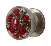 Clear Resin Door Knob Florals Crystals Designs Artistics Bedroom Hardware Decorative Nature Inspire Door Handle Decorative Handle