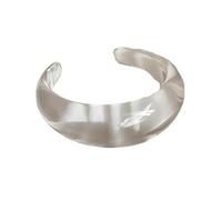 Clear resin jewelry delicate pastel floral pattern comfortable to wear daily jewelry for her minimalist design comfortable everyday wear, フリーサイズ