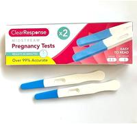 Clear Response midstream Pregnancy Test 2 Pack, 99% Accurate, an Answer in 60 Seconds.