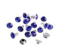 Clear Rhinestone Rivets, Crystal Rhinestone Rivet Studs 6mm/8mm Multicolor 100 Pcs(Color10,8mm)