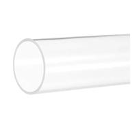 Clear Rigid Polycarbonate Pipe, 45-90mm OD, 2mm Wall Thickness, 500mm Length, for Water Drainage Lighting Decoration, 1pcs(45mm*2mm)
