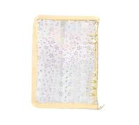 Clear Ring Binder Refillable - Transparent Notebook Binder - Zipper Sticker - Notebook for Cards Receipts Tickets Small Accessories Students Teachers Project Manager Students Office Office