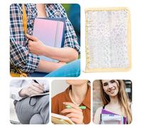 Clear Ring Binder Refillable - Zipper Card Storage Binders - ZipperSticker Collecting Album for Cards Small Accessories Students Teachers Administrative Staff Project Managers