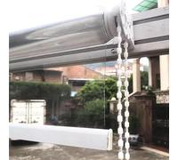 Clear Roll Up Blinds Waterproof Transparent Waterproof Pvc Roller Blind,outdoor Patio Transparent Roller Shades, Clear Plastic Roll Up Blind,Rainproof Window Blind,for Reception,Home Kitchen(160W x 2
